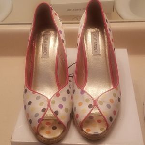 Steve Madden Satin Polka Dot Wedge